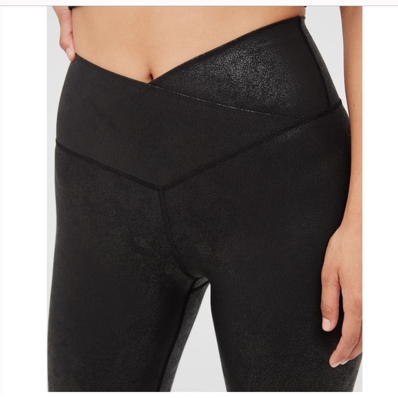 aerie crackle crossover waist leggings - Picture 4 of 10